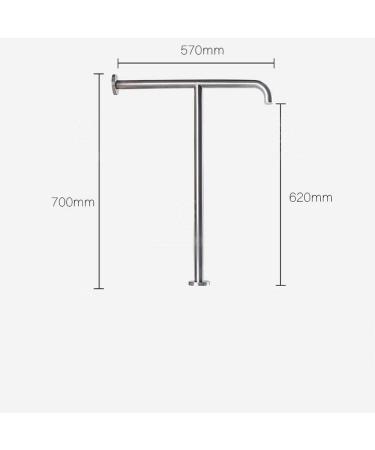 Bathroom Grab Bar Safety Support Rail Safety Toilet Grab Bar Wall To Floor Grab Bar Bathroom Seat Support Railing Handicapped Balanc - Buy Online on GoSupps.com