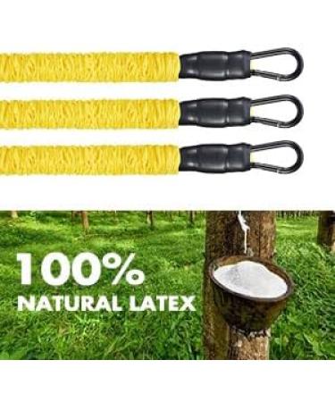 Yellow Ankle Resistance Bands Set for Glutes & Legs Workout - Home Gym Exercise Equipment for Women & Men - Buy Online on GoSupps.com