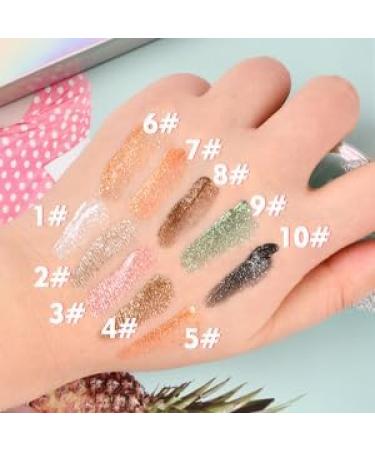 Volumoon 10 Colors Metallic Liquid Glitter Eyeshadow Makeup Set for Women Girl Long Lasting Waterproof Quick Drying Eye Shadow Make Up Kits Matte Shimmer Naked Smokey Eye Looks - Buy Online on GoSupps.com