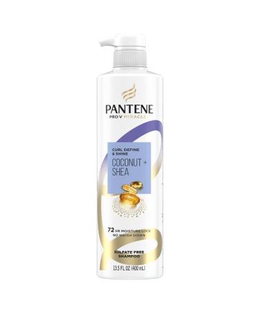 Pantene Curl Define & Shine Coconut + Shea Sulfate-Free Shampoo 13.5 Ounce
