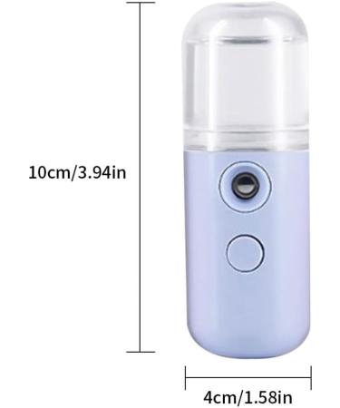 Face Mister 30ml Mini Water Mister for Face Mister Spray Bottle USB Rechargeable Handy Mist Sprayer for Moisturizing Hydrating Blue Water Mister for Face - Buy Online on GoSupps.com