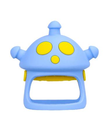 Tough toys for baby 0-6 months baby teether in the middle of glove toys for soothing teeth pain baby shower gifts blue pacifiers