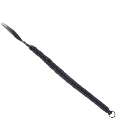 Beavorty braid wig ponytail braid extensions braided hairpiece braided hair extensions for women hairpieces for women braided with hair band braids material Miss strap Fashion 100X8CM Black