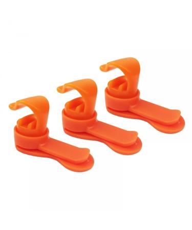 Dongker Magnetic Clip 3 Receptive Magnetic Tube Clip tactical drinking system bracket for camping hiking outdoor water bladder hose clip orange - Buy Online on GoSupps.com
