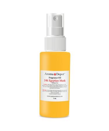 1 oz. 24K Egyptian Musk Body Spray Fragrance/Body Fragrance Oil Pure Uncut. Add a Few drops to your Aromatherapy Diffuser. 24K Egyptian Musk 1 Fl Oz (Pack of 1)