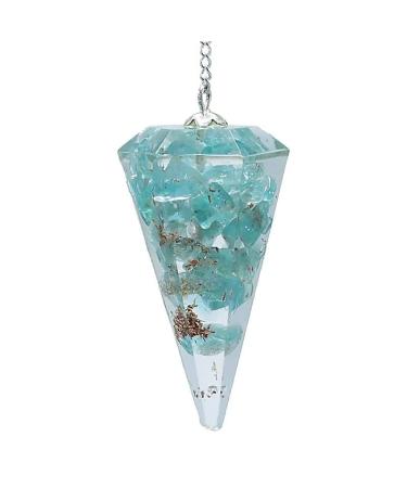 1 Orgone pendulum apatite with facet tapering - 11 g 4 cm Measurement of fine energies Radiesthesia