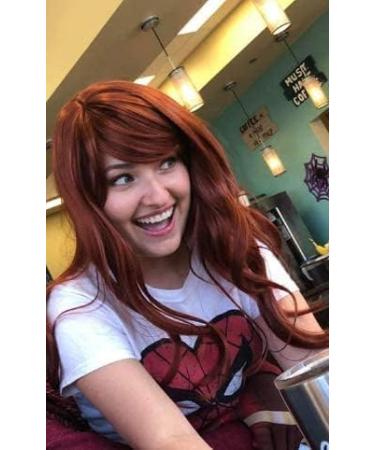 YEESHEDO 32 Long Wavy Curly Cosplay Wig with Bangs - Heat Resistant Synthetic Hair for Women/Girls - Dark Brown - Buy Online on GoSupps.com