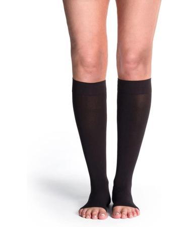 Buy SIGVARIS Women s Soft Opaque 840 Open Toe Calf-High Socks 20-30mmHg - Chai Chai SS - Small Short | International Shipping Available - Buy Online on GoSupps.com