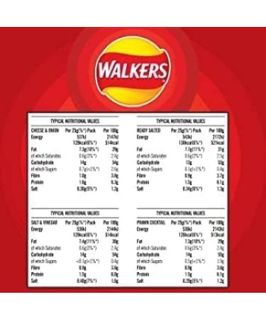 Walker Meaty Variety Multipack Crisps Box 20 x 25g | Assorted Flavors for Ultimate Snacking | Multipack | Savory and Crunchy - Buy Online on GoSupps.com