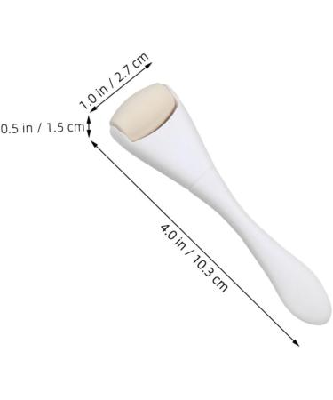 WOONEKY Oil Removal Roller Face Lift Roller Handheld Face Roller Skin Care Roller Oil Absorbing Volcanic Roller Volcano Stone Roller Face Sculpting Tool Rolling Volcano Stone Face Massager 10.30X2.70X1.50CM White - Buy Online on GoSupps.com