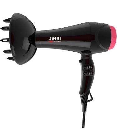 Buy JINRI 1875W AC Ionic Hair Dryer - Lightweight Powerful Blow Dryer with 2 Speeds & 3 Heat Settings - International Shipping Available - Buy Online on GoSupps.com