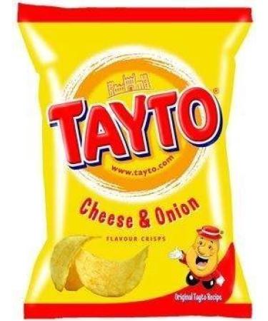 Tayto Irlandais Fromage Et Oignon Chips - 6 Pack (6 X 25G Sacs)
