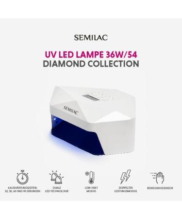 Buy Semilac UV LED Lamp 36W/54W High-Quality Nail Lamp for Perfect Gel Manicure | Fast International Shipping - Buy Online on GoSupps.com
