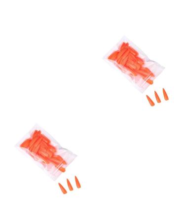 2 Set of 1 Set Press on Nails Almond Fingernails Stick Solid Color Full Cover Art Decals Salon Supplies DIY Decorations