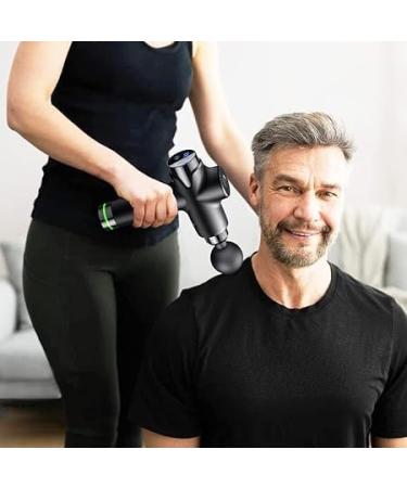 Buy Massage Gun for Deep Tissue Relief - 30 Speeds 6 Heads Electric Hand Massager for Neck & Shoulder - Black (Model 28076) - Buy Online on GoSupps.com