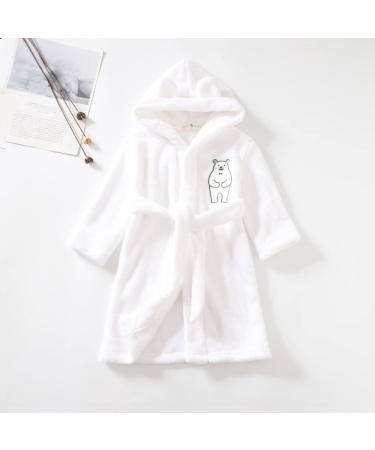 Miyanuby Baby Boys & Girls Soft Flannel Bathrobe - Animal Hoodie Homewear for 4-5 Years - Perfect Gift! - Buy Online on GoSupps.com