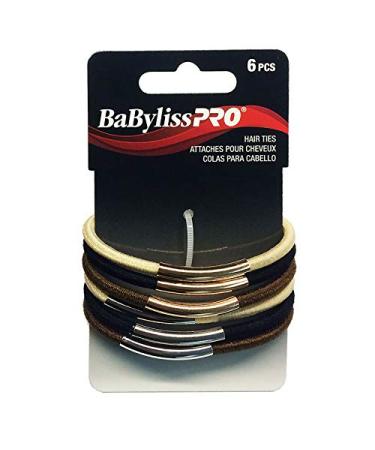 BaBylissPRO Metal Bar Hair Ties 6 pieces - Buy Online on GoSupps.com