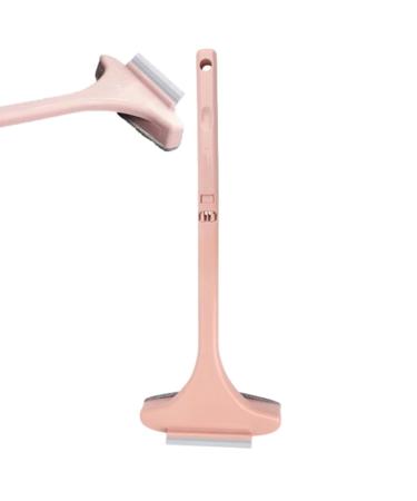 Moreeulsi Glass Screen Scraper - Window Glass Cleaning Brush Reusable Window Cleaner Tool Wet And Dry Dual-Use Washing Equipment For Countertops Wall Wardrobes Sofa Pink
