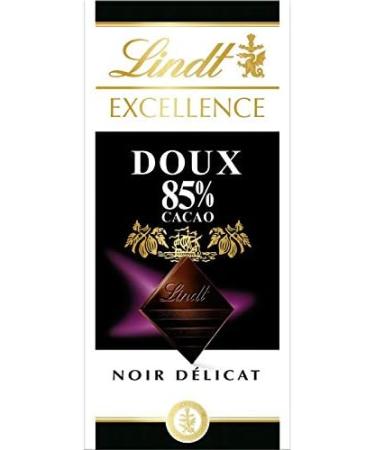  Epicerie sucr e LinDT Excellence Black 85% Soft Cocoa 100 g - Pack of 4 - Buy Online on GoSupps.com