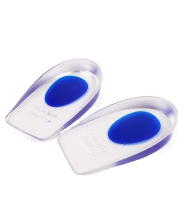 Cushion Pads Heel Grips GEL Shock Absorption Shoe Lift Women Soft Daily for Heel Spurs and Heal Dry Cracked Heels(BlueL Medium)