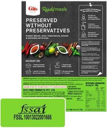 Ready to Eat Basmati Rice & Rajma Masala - Combo Meal 1500 g - Buy Online on GoSupps.com