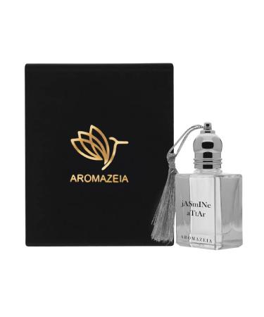 Jasmine Attar 100% Natural Fragrance Alcohol Free Pure Hydro Distilled Organic Grade Base Paraben-free Sulphate-free Unisex From India's Perfume Capital-Kannauj