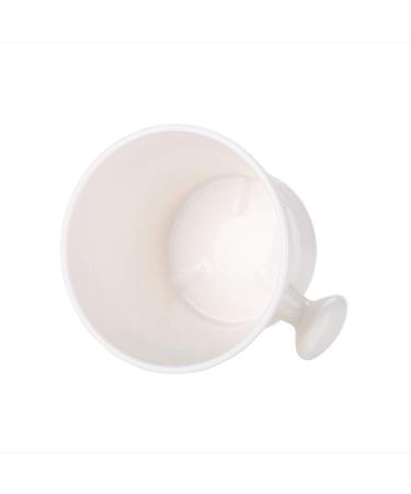 Portable White Plastic Shaving Soap Bowl - Perfect for Men's Daily Hot Shaving at Home | International Shipping - Buy Online on GoSupps.com