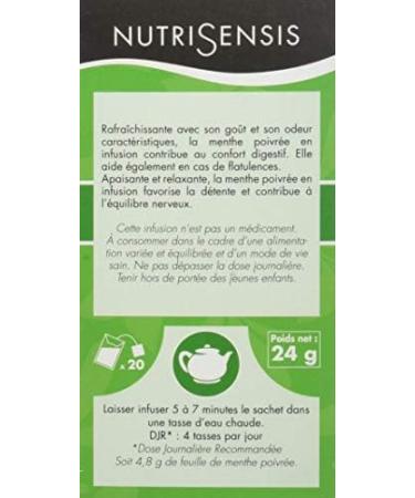  NUTRISENSIS NutriSensis - Organic Peppermint After Meal Infusions 20 Sachets 24 g - Buy Online on GoSupps.com