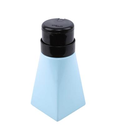 Nail Press Bottle Liquid Alcohol Press Polish Remover Unloading Water Bottle Portable Press Dispenser Blue