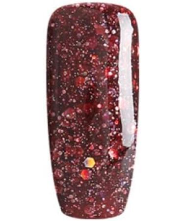 Bluesky Gel Nail Polish Seductress BLZ16 Maroon Dark Glitter Long Lasting Chip Resistant 10 ml (Requires Drying Under UV LED Lamp) - Buy Online on GoSupps.com