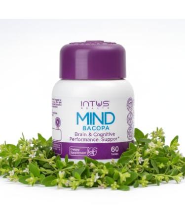 Intus Mind Bacopa Ayurvedic Supplement with Brahmi Supports Cognitive Support & Mental Clarity 60 Capsules