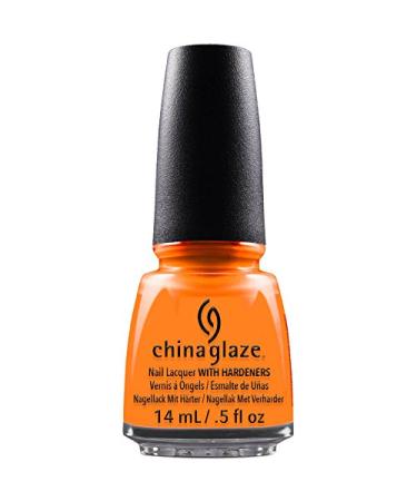 China Glaze Nail Polish  Orange Knockout 1005 Neon Orange Knockout 0.5 Fl Oz (Pack of 1)