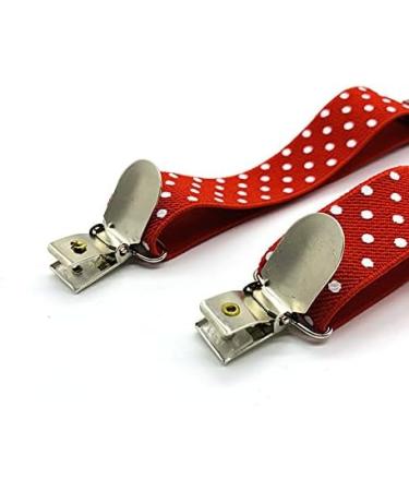 Anshili 2pcs Children's Suspenders - Y-Shape 4 Clips 2.5 cm Wide for Kids Stylish & Durable! - Buy Online on GoSupps.com