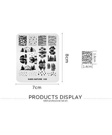 KADS Nail Stamping Plate - Coconut Tree Nature Image Design for DIY Nail Art (NA028) - Buy Online on GoSupps.com