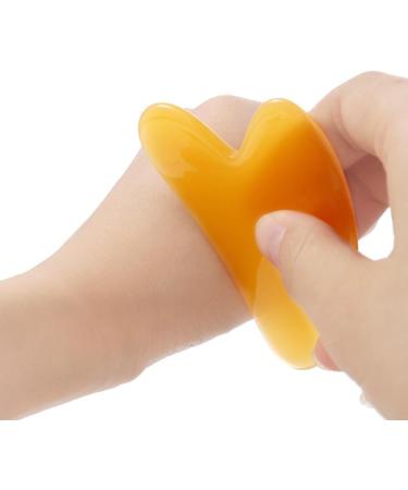 1Pc Green Gua Sha Facial Massager Tool - Resin Scraping Spa Tool for Skin Care & Face Slimming - Wrinkle Remover & Beeswax Scraper | Beauty & Personal Care - Buy Online on GoSupps.com