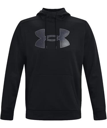 Under Armour Men's Big Logo Armourfleece Hoodie - Black/Pitch Gray - Size Large - Buy Online on GoSupps.com