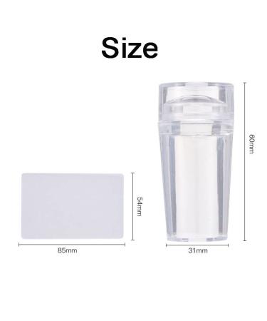 Premium Silicone Nail Art Stamper Set - Jelly Nail Stamper & Scraper for DIY French Nail Designs - International Shipping Available - Buy Online on GoSupps.com
