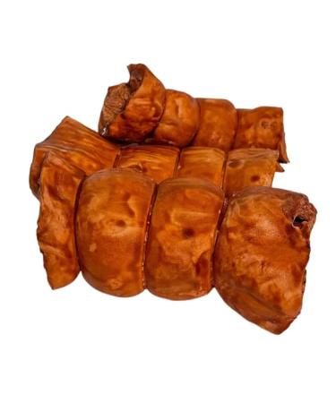 Beef Cheek Rolls *(6 INCH 6 Pack Beef Cheek ROLL BBQ)* - Beef Cheek Rolls Dog CHEW Treat BBQ and Bacon Flavors - Single Ingredient - Rawhide Free - Super Thick - All Natural - Long Lasting 6 INCH BEEF CHEEK ROLL BBQ (6 PACK)