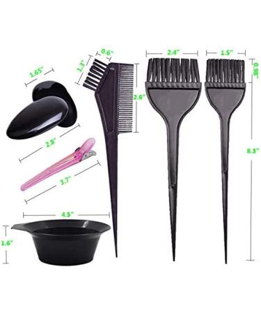 Pcxino 30Pcs Hair Dye Color Brush Bowl Set with Ear Cover and Hair Clip - DIY Salon Hair Coloring Tools - Buy Online on GoSupps.com