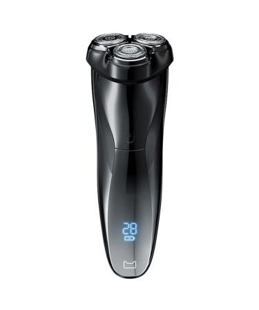 Head Shaver for Men Electric Shavers for Men Face Shaver with Popup Trimmer Rechargeable Wet & Dry Dual Use IPX7 Waterproof (Color : Black)
