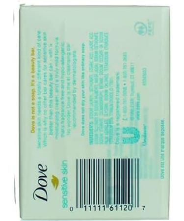 DOVE BAR SENSITIVE SKIN UNSCNT 2 X 3.75 OZ Unscented 106 g (Pack of 2) - Buy Online on GoSupps.com