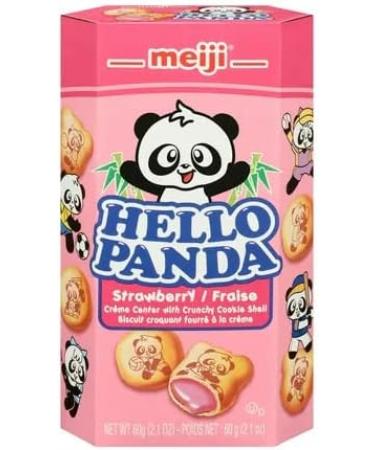 Panda Cookies 3 Flavour Variety Bundle. Includes Meiji Hello Panda Cookies Flavours include Vanilla Chocolate Strawberry (60g per box) with BIG MAPLE Trivia Cards. Great for School Lunches Office Road Trips Snack Party - Buy Online on GoSupps.com