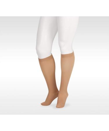 Juzo Soft 2001 20-30mmhg Knee-High Closed Toe Sock with Silicone Top Band
