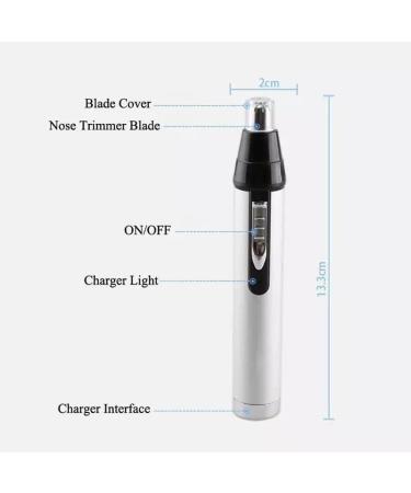 Buy USB Rechargeable Nose and Ear Hair Trimmer - Lighted Personal Groomer for Home & Travel - Buy Online on GoSupps.com