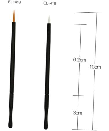 FOMIYES 50pcs White Eyeliner T Tool Gel Eyeliner Eye Makeup Tools Eyeliner Brush Liquid Eyeliner Soft Head 10X0.5cm Orange - Buy Online on GoSupps.com