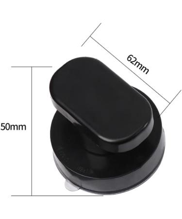 Black Suction Cup Handle - Multipurpose Glass Mirror, Door, Refrigerator, Bathroom, Kitchen and Shower Handle - Strong Suction Power - Buy Online on GoSupps.com