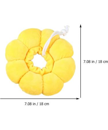 Adjustable Cat Recovery Collar- Dog Cat Collar Cute Cat Donut Collar Neck Cat Cones After Surgery Cone After Surgery Elizabethan Collars for Kitten Dog Pet Yellow S - Buy Online on GoSupps.com