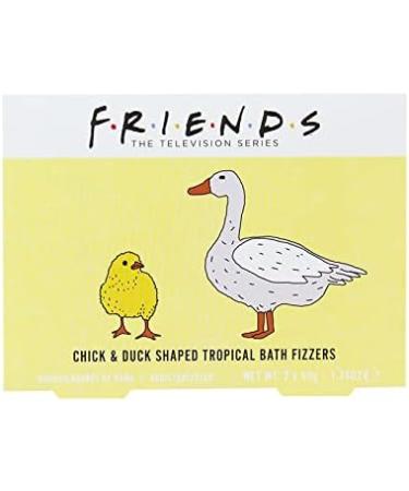 Friends TV Show Chick and Duck Bath Fizzers - 2 Tropical Bath Bombs | Officially Licensed Merchandise for Relaxing Soaks - Buy Online on GoSupps.com