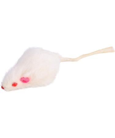 JTLB Cat Toy Mouse Toy 12 Rabbit Fur Mice 14 10 4 12pcs Pet Cat Mice Toys Small Plush Mouse Funny Cat Toy Fake Mouse for Kitten Cat - Buy Online on GoSupps.com
