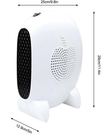 twcrvil Indoor Office Mini Fan Heater Desktop Fast Heating Electric Hands Feet Warmer 500W Automatic Power Saving Home Supplies - Buy Online on GoSupps.com